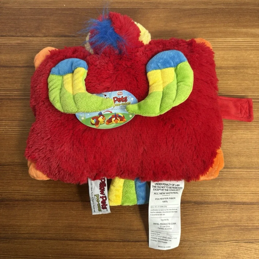 Pillow Pets Pee Wee Tropical Parrot Plush 11